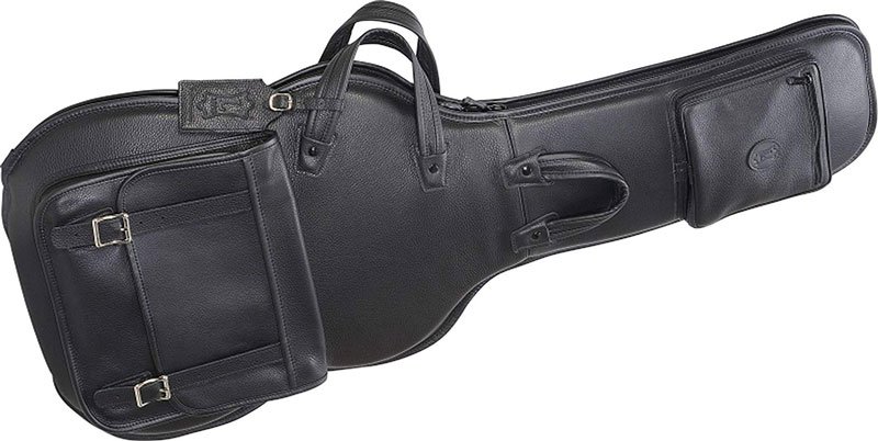 Levys Leathers Lm18 Blk Deluxe Leather Electric Guitar Bag