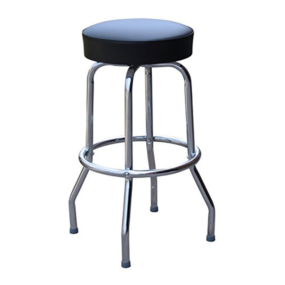 Richardson Seating 0 1950blk Backless Swivel Bar Stool